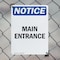 Signmission Main Entrance, 7 in W x Rectangle, Plastic OS-2PACK-NS-P-710-V-14083 - alternate 5